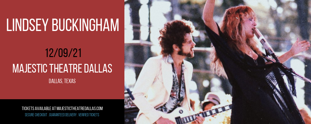 Lindsey Buckingham at Majestic Theatre Dallas