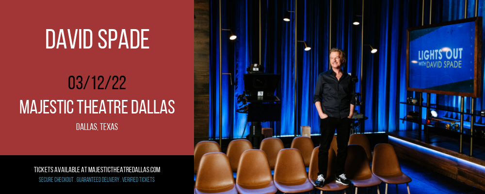 David Spade at Majestic Theatre Dallas