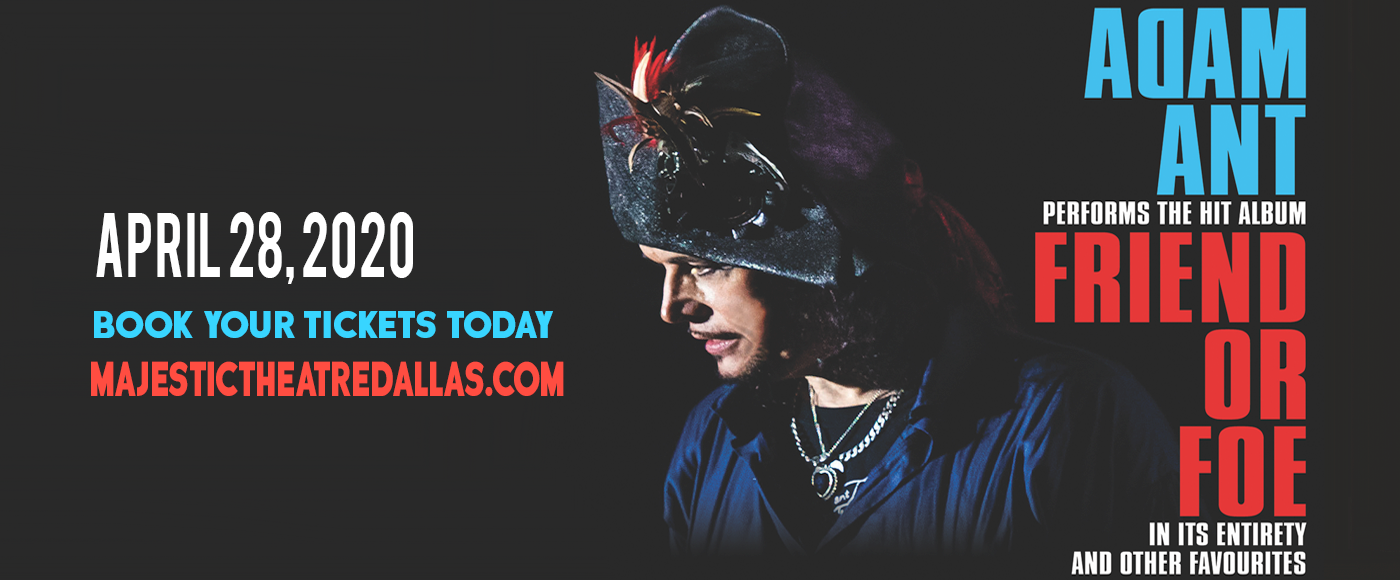 Adam Ant [CANCELLED] at Majestic Theatre Dallas