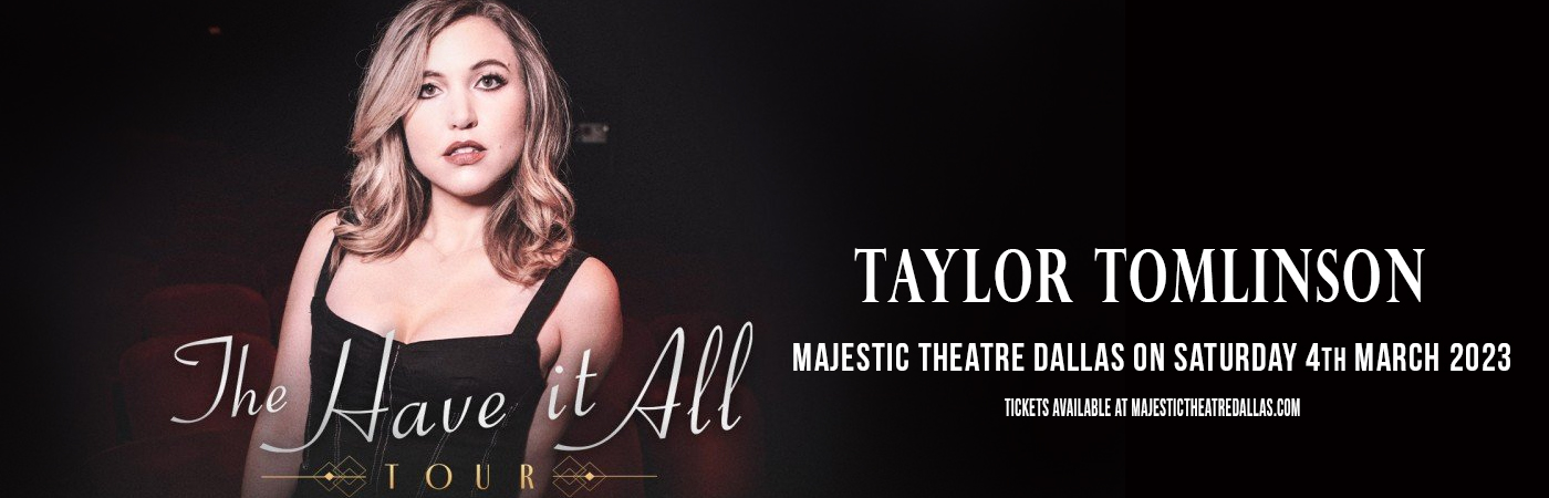 Taylor Tomlinson at Majestic Theatre Dallas