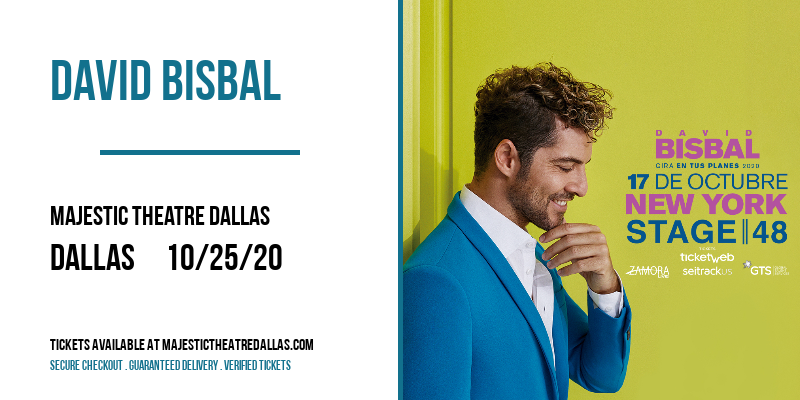 David Bisbal at Majestic Theatre Dallas