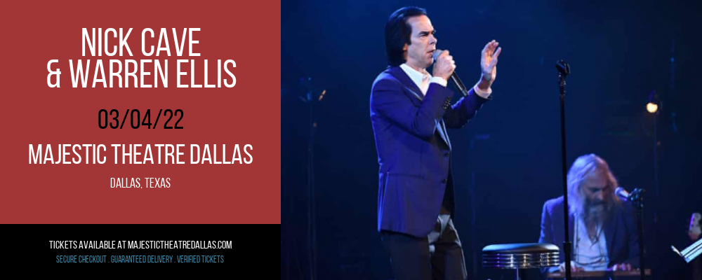 Nick Cave & Warren Ellis at Majestic Theatre Dallas