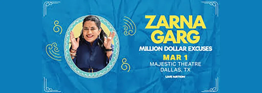 Zarna Garg at Majestic Theatre
